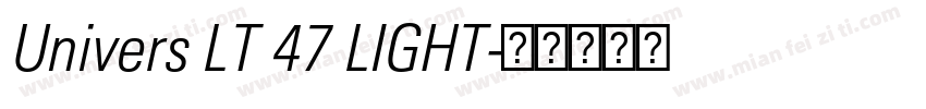 Univers LT 47 LIGHT字体转换